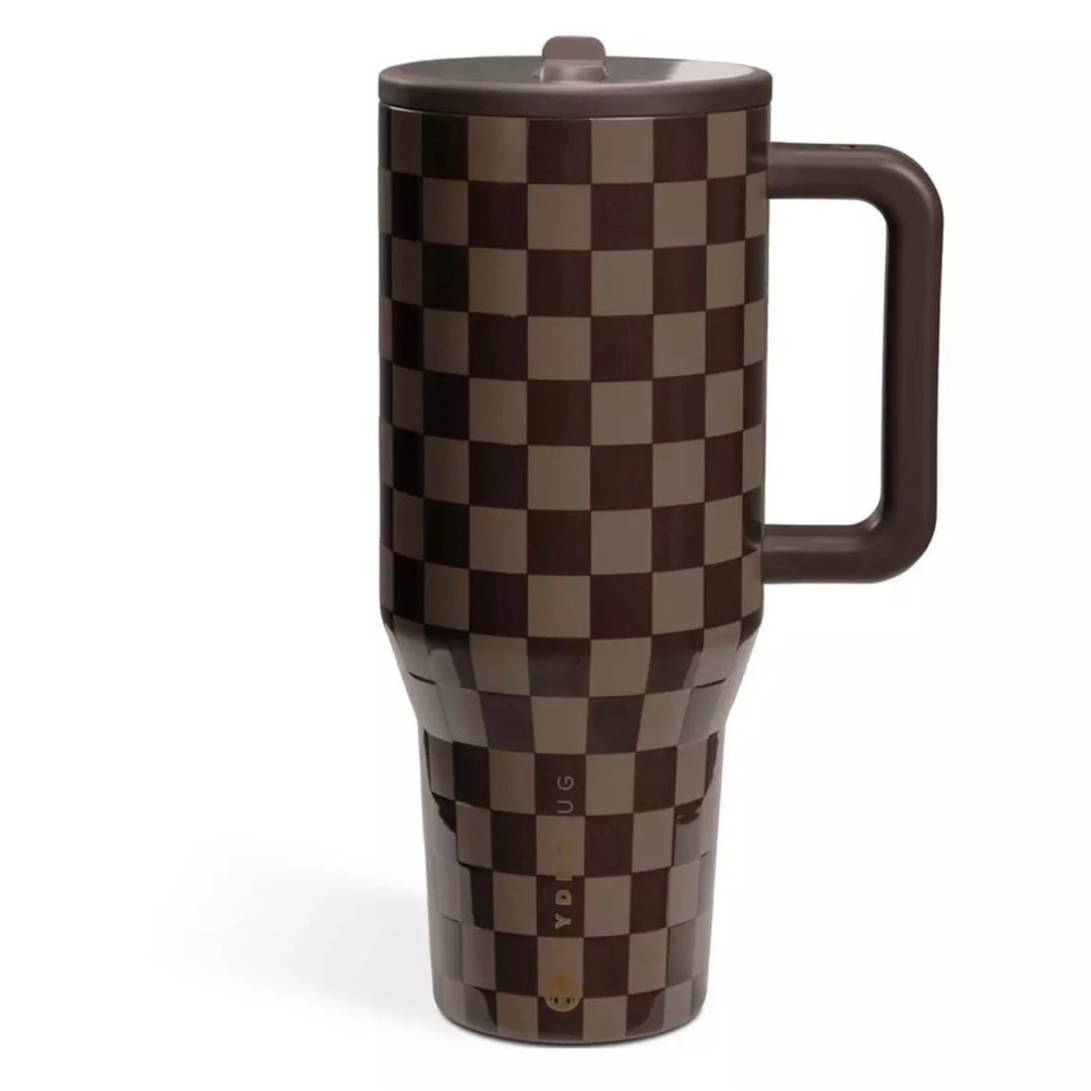 HydroJug Checkered Brown Tumbler